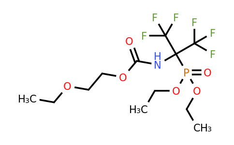 340031-52-9 | diethyl [1-{[(2-ethoxyethoxy)carbonyl]amino}-2,2,2-trifluoro-1-(trifluoromethyl)ethyl]phosphonate