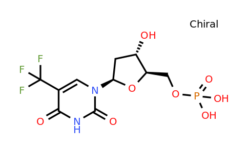 345-02-8 | ((2R,3S,5R)-5-(2,4-Dioxo-5-(trifluoromethyl)-3,4-dihydropyrimidin-1(2H)-yl)-3-hydroxytetrahydrofuran-2-yl)methyl dihydrogen phosphate