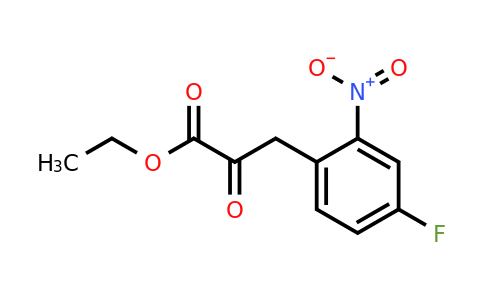 346-43-0 | Ethyl 3-(4-fluoro-2-nitrophenyl)-2-oxopropanoate