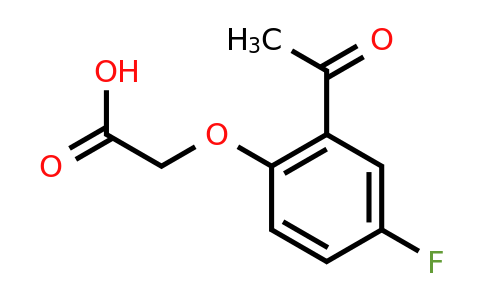 34848-65-2 | 2-(2-Acetyl-4-fluorophenoxy)acetic acid