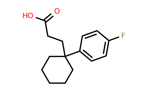351343-83-4 | 3-(1-(4-Fluorophenyl)cyclohexyl)propanoic acid