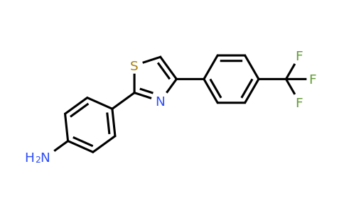 35666-81-0 | 4-(4-(4-(Trifluoromethyl)phenyl)thiazol-2-yl)benzenamine