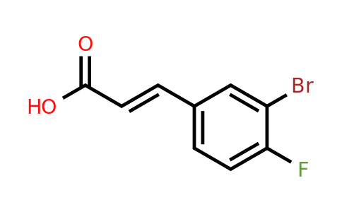 370867-85-9 | (E)-3-(3-Bromo-4-fluorophenyl)acrylic acid