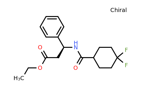 376348-76-4 | (S)-Ethyl 3-(4,4-difluorocyclohexanecarboxamido)-3-phenylpropanoate