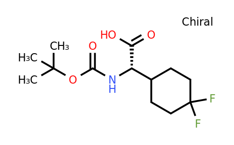394735-65-0 | (S)-2-((tert-Butoxycarbonyl)amino)-2-(4,4-difluorocyclohexyl)acetic acid