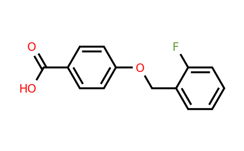 405-24-3 | 4-((2-Fluorobenzyl)oxy)benzoic acid