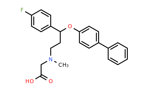 2-((3-([1,1'-Biphenyl]-4-yloxy)-3-(4-fluorophenyl)propyl)(methyl)amino)acetic acid