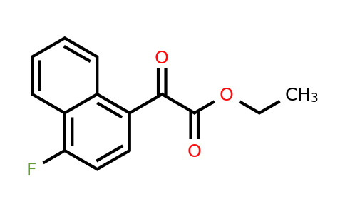 409081-83-0 | Ethyl 4-fluoro-1-naphthoylformate