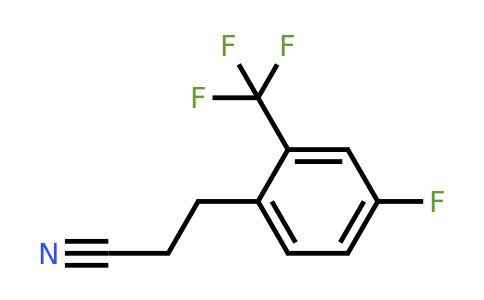 412961-57-0 | 3-(4-Fluoro-2-(trifluoromethyl)phenyl)propanenitrile