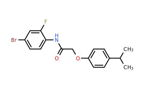 432526-49-3 | N-(4-Bromo-2-fluorophenyl)-2-(4-isopropylphenoxy)acetamide