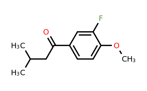 4374-24-7 | 1-(3-Fluoro-4-methoxyphenyl)-3-methylbutan-1-one