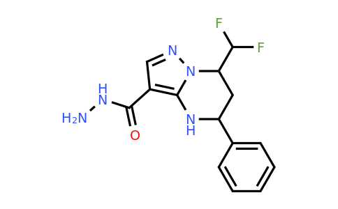 7-(difluoromethyl)-5-phenyl-4,5,6,7-tetrahydropyrazolo[1,5-a]pyrimidine-3-carbohydrazide
