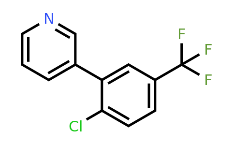 4393-94-6 | 3-(2-Chloro-5-(trifluoromethyl)phenyl)pyridine