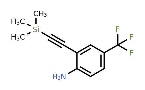 440363-04-2 | Benzenamine, 4-(trifluoromethyl)-2-[2-(trimethylsilyl)ethynyl]-