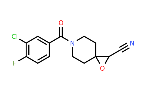 448920-97-6 | 6-(3-Chloro-4-fluorobenzoyl)-2-cyano-1-oxa-6-azaspiro[2.5]octane