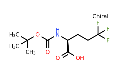 453556-65-5 | (S)-2-((tert-Butoxycarbonyl)amino)-5,5,5-trifluoropentanoic acid