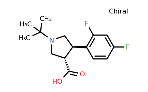 455957-94-5 | (3S,4R)-1-tert-Butyl-4-(2,4-difluorophenyl)pyrrolidine-3-carboxylic acid