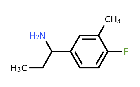 473732-64-8 | 1-(4-Fluoro-3-methylphenyl)propan-1-amine