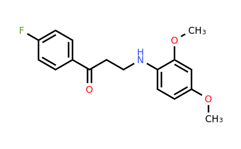477319-00-9 | 3-((2,4-Dimethoxyphenyl)amino)-1-(4-fluorophenyl)propan-1-one