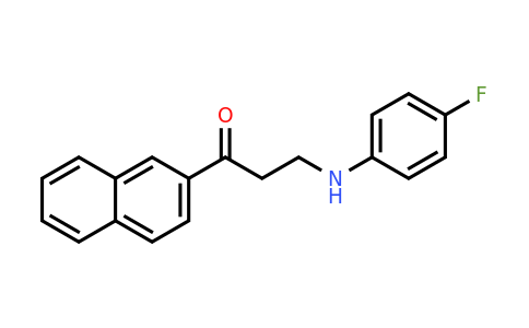 477320-50-6 | 3-((4-Fluorophenyl)amino)-1-(naphthalen-2-yl)propan-1-one