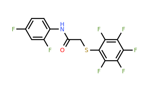 477320-63-1 | N-(2,4-Difluorophenyl)-2-((perfluorophenyl)thio)acetamide