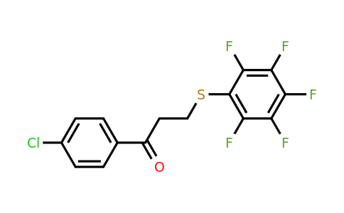 477320-66-4 | 1-(4-Chlorophenyl)-3-((perfluorophenyl)thio)propan-1-one