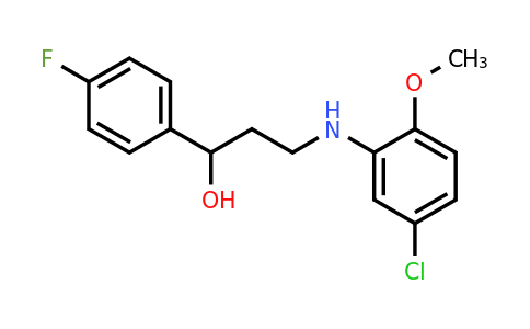 477328-82-8 | 3-((5-Chloro-2-methoxyphenyl)amino)-1-(4-fluorophenyl)propan-1-ol