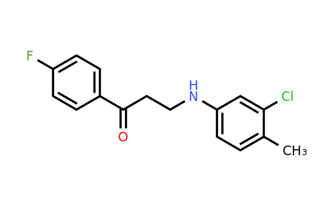 477334-00-2 | 3-((3-Chloro-4-methylphenyl)amino)-1-(4-fluorophenyl)propan-1-one