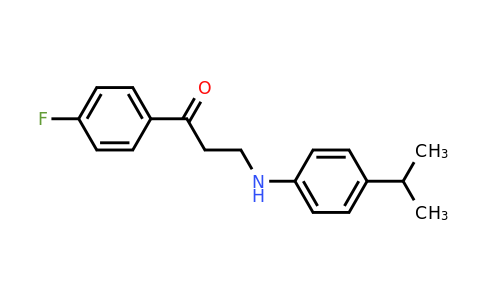 477334-24-0 | 1-(4-Fluorophenyl)-3-((4-isopropylphenyl)amino)propan-1-one