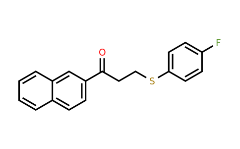 477334-39-7 | 3-((4-Fluorophenyl)thio)-1-(naphthalen-2-yl)propan-1-one