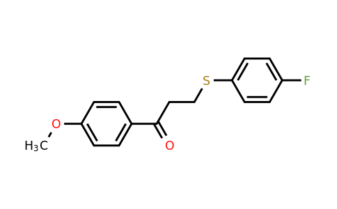 477334-44-4 | 3-((4-Fluorophenyl)thio)-1-(4-methoxyphenyl)propan-1-one