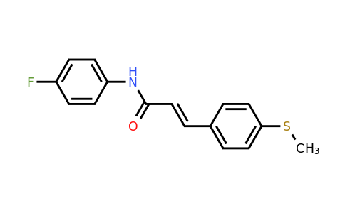 478258-06-9 | N-(4-Fluorophenyl)-3-(4-(methylthio)phenyl)acrylamide