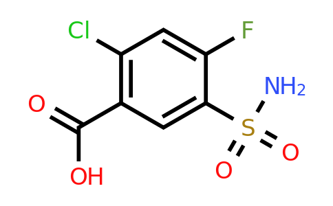 2-Chloro-4-fluoro-5-sulfamoylbenzoic acid