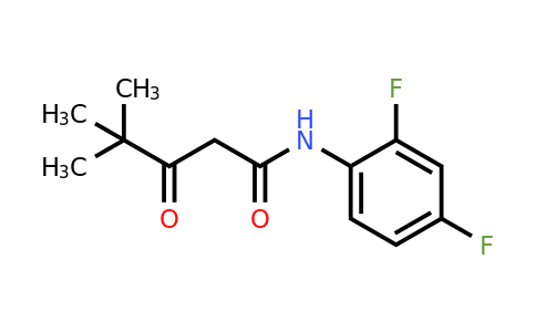 497059-96-8 | N-(2,4-Difluorophenyl)-4,4-dimethyl-3-oxopentanamide