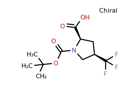 497103-78-3 | (2R,4R)-1-(tert-Butoxycarbonyl)-4-(trifluoromethyl)pyrrolidine-2-carboxylic acid
