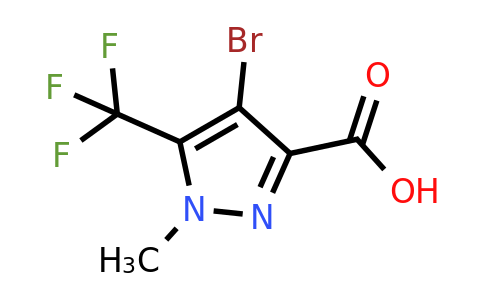 4-Bromo-1-methyl-5-(trifluoromethyl)-1H-pyrazole-3-carboxylic acid