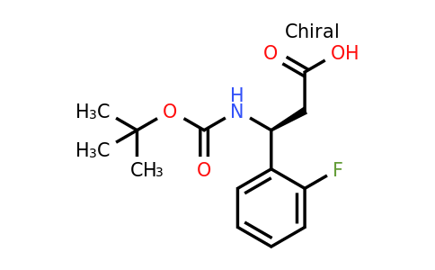 500770-71-8 | (S)-3-((tert-Butoxycarbonyl)amino)-3-(2-fluorophenyl)propanoic acid