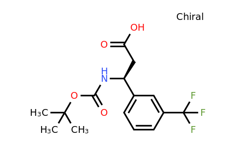 500770-78-5 | (S)-3-((tert-Butoxycarbonyl)amino)-3-(3-(trifluoromethyl)phenyl)propanoic acid