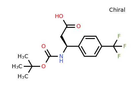 500770-79-6 | (S)-3-((tert-Butoxycarbonyl)amino)-3-(4-(trifluoromethyl)phenyl)propanoic acid