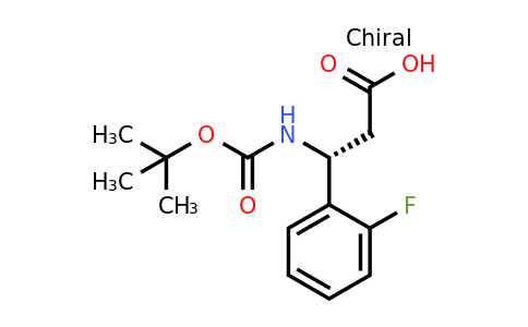 500789-03-7 | (R)-3-((tert-Butoxycarbonyl)amino)-3-(2-fluorophenyl)propanoic acid