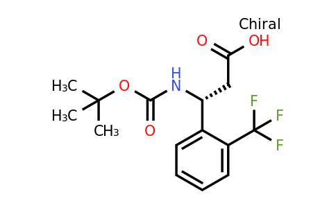 501015-17-4 | (R)-3-((tert-Butoxycarbonyl)amino)-3-(2-(trifluoromethyl)phenyl)propanoic acid