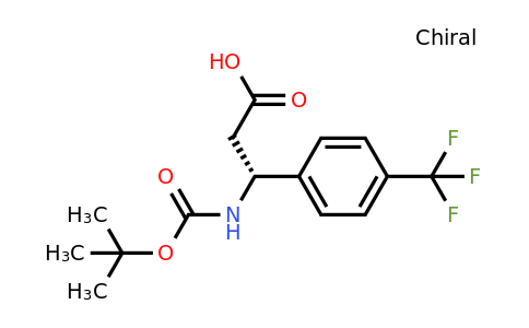 501015-19-6 | (R)-3-((tert-Butoxycarbonyl)amino)-3-(4-(trifluoromethyl)phenyl)propanoic acid