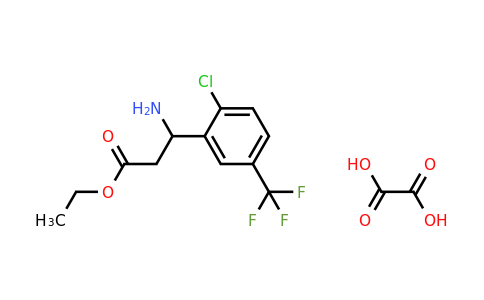 502842-44-6 | Ethyl 3-amino-3-(2-chloro-5-(trifluoromethyl)phenyl)propanoate oxalate