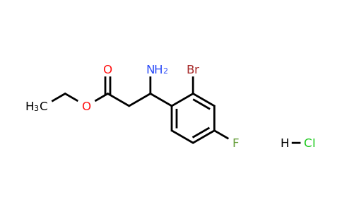 502842-69-5 | Ethyl 3-amino-3-(2-bromo-4-fluorophenyl)propanoate hydrochloride