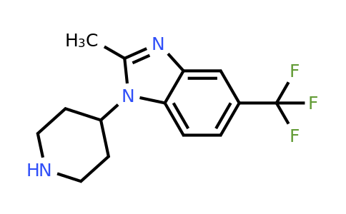 2-Methyl-1-(piperidin-4-yl)-5-(trifluoromethyl)-1H-benzo[d]imidazole