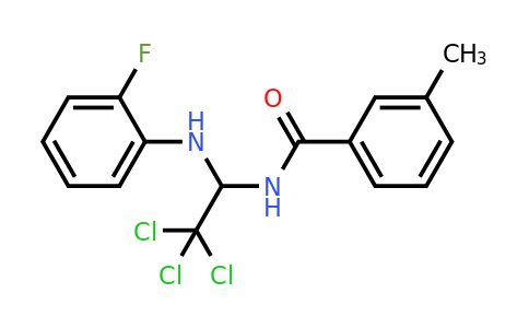 5364-22-7 | 3-Methyl-N-(2,2,2-trichloro-1-((2-fluorophenyl)amino)ethyl)benzamide