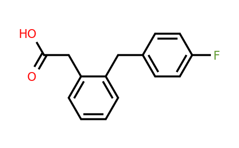 543741-43-1 | 2-(2-(4-Fluorobenzyl)phenyl)acetic acid