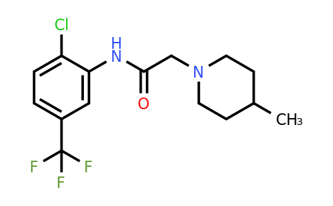 552813-94-2 | N-(2-Chloro-5-(trifluoromethyl)phenyl)-2-(4-methylpiperidin-1-yl)acetamide