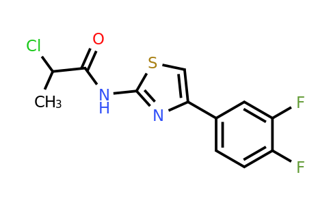 565165-72-2 | 2-Chloro-N-(4-(3,4-difluorophenyl)thiazol-2-yl)propanamide