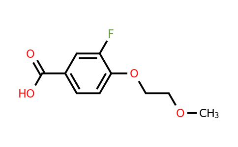 570408-25-2 | 3-Fluoro-4-(2-methoxyethoxy)benzoic acid